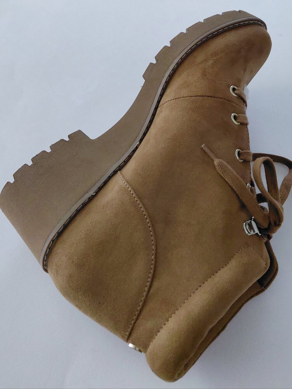 GIANI BERNINI Valentena Ankle Lug Sole Lace Up Boots- 11M - Picture 4 of 10